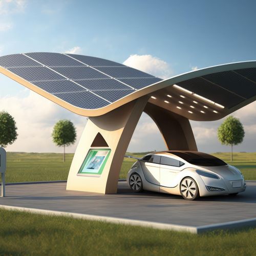 electric-car-charging-station-with-solar-panels-roof-created-with-generative-ai